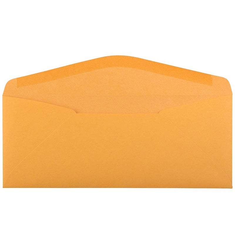 JAM PAPER #11 Envelopes - 4 1/2 x 10 3/8 - Brown Kraft Manila - 50/Pack - Image 2